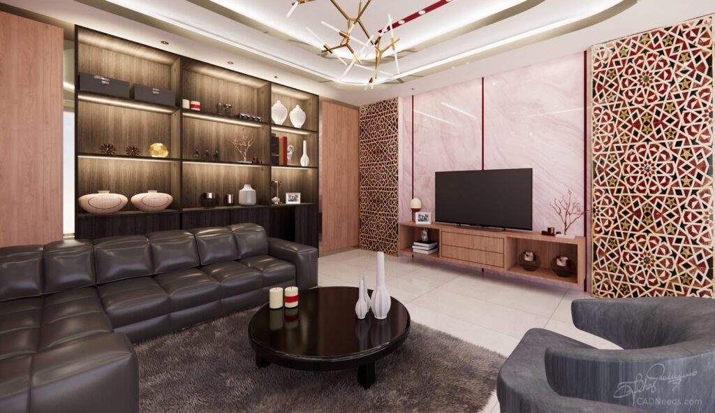 Living Room Design| Revit+Enscape 2.8 Beta