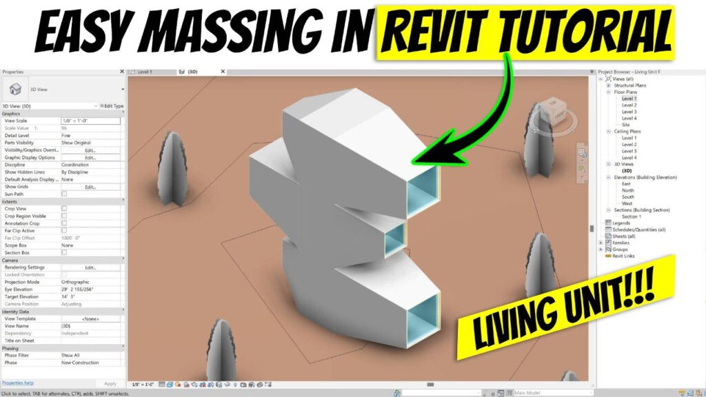 Massing in Revit – Beginner Tutorial | Living Unit