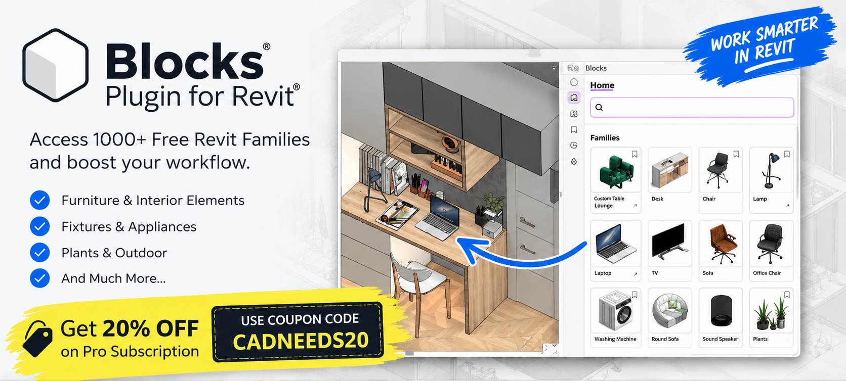 Blocks Plugin for Revit - Download 1000+ Free Revit Families
